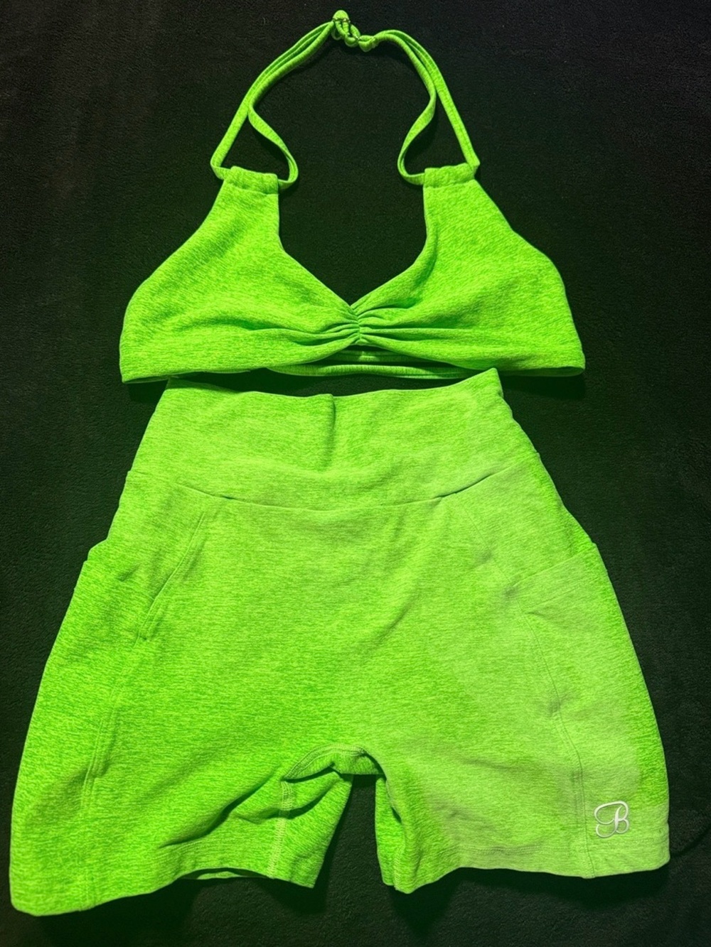 Bombshell sportswear Women’s Green Two-Piece Lounge Set - Branded Activewear